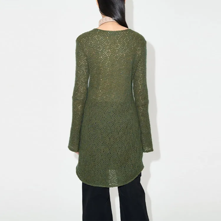 OUR LEGACY Two Face Crochet knit Minidress-3