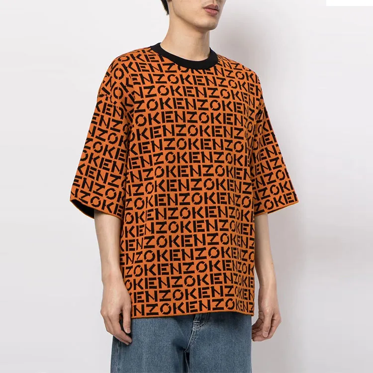 KENZO T Shirts Men Brown-2