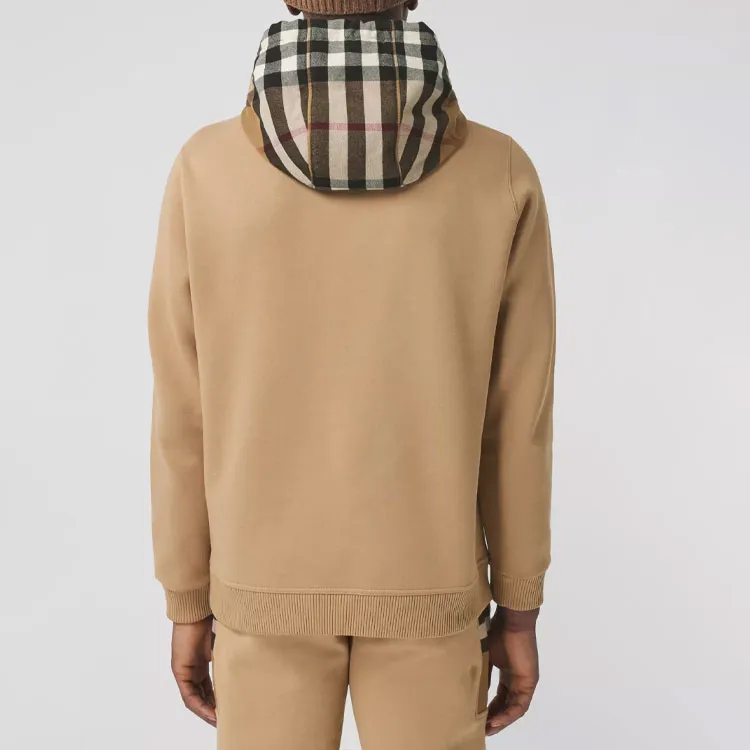 Burberry Check Hood Cotton Hoodie-4