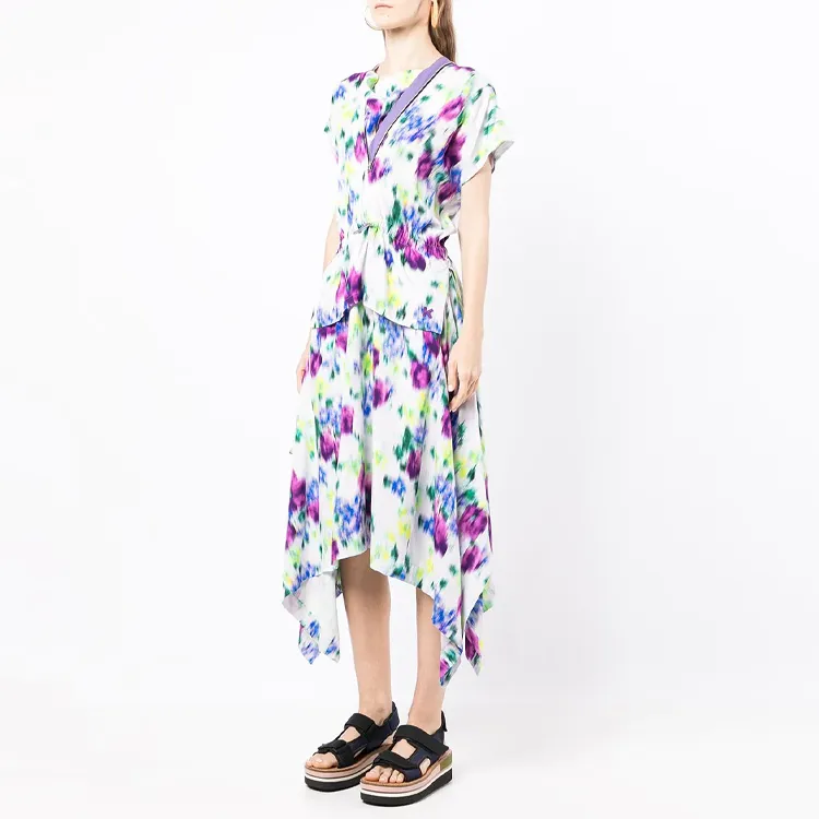 KENZO Floral Printed Zip Detailed Midi Dress-2