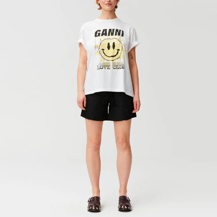 GANNI T Shirts Women's White-2