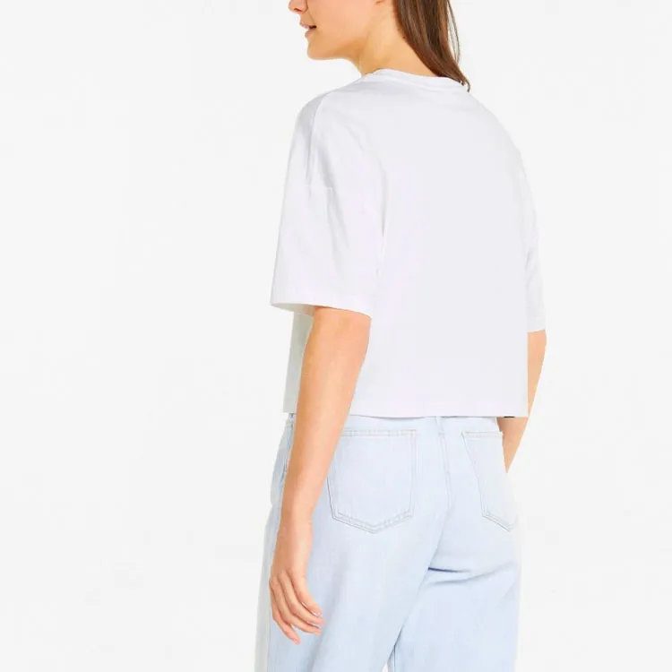 PUMA Crop Tops Women's White-4