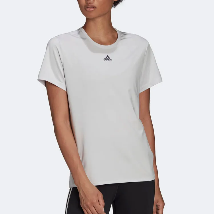 Adidas T Shirt Women's Gray White-1