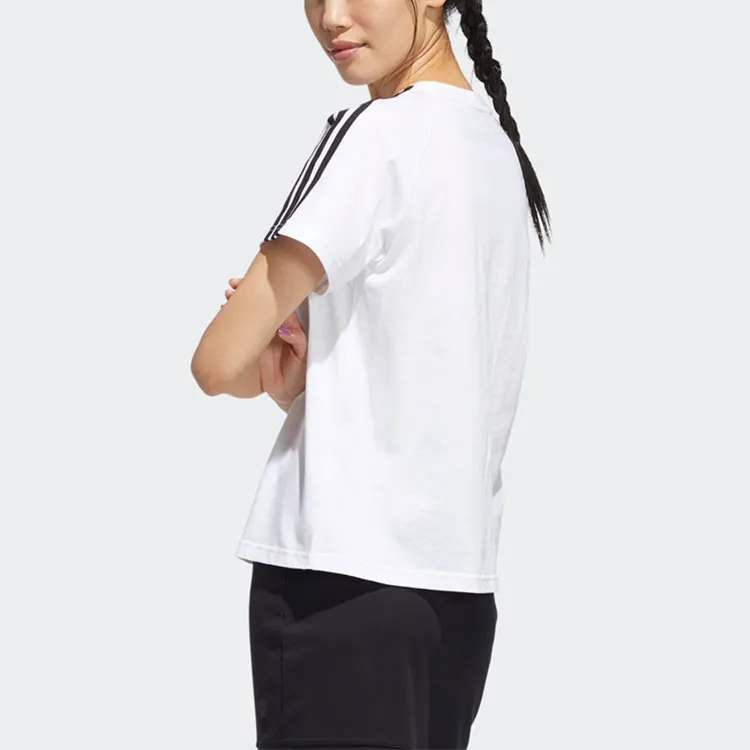 Adidas Neo Raglan Sleeve T Shirt Women's White-2