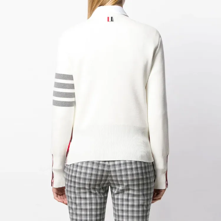 THOM BROWNE 4 Bar Crewneck Knitted Jumper-2