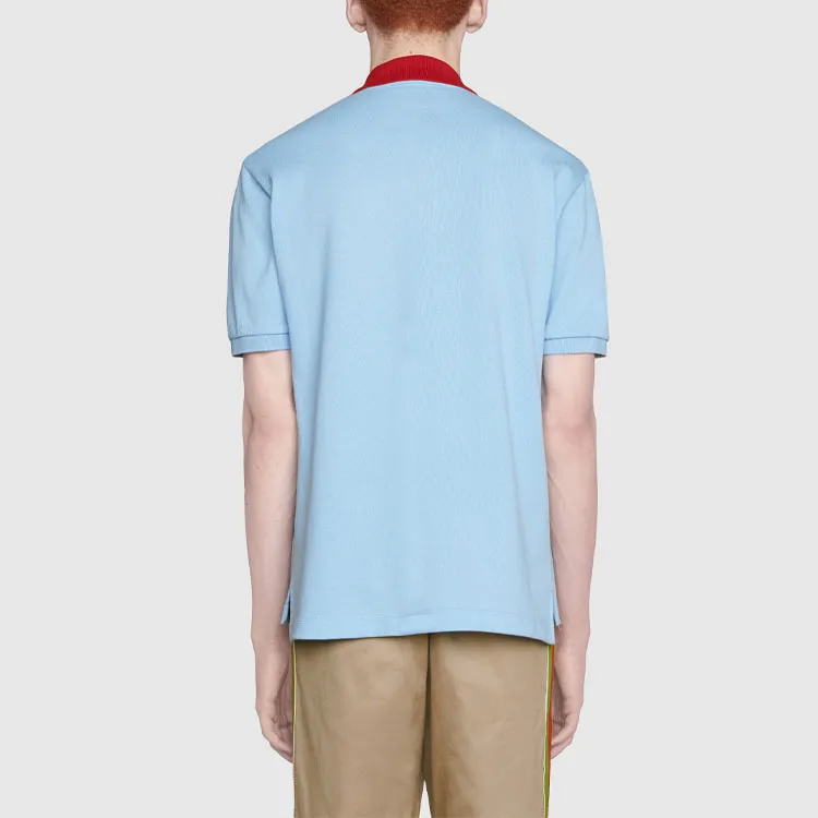 GUCCI Polo Shirts Men Blue-2