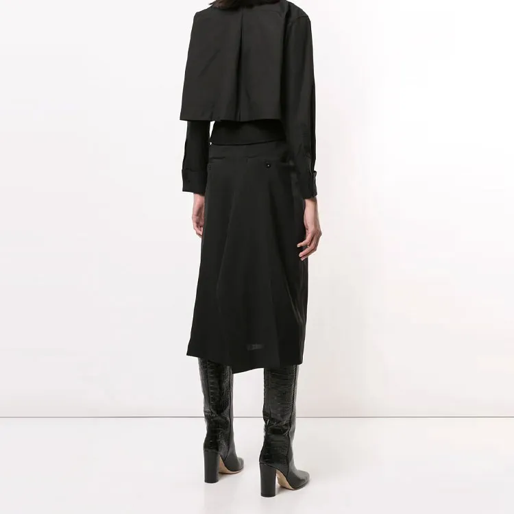 Sacai Long-Sleeved Dresses Women's Black-2