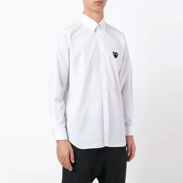 CDG Play Shirts Men White-3