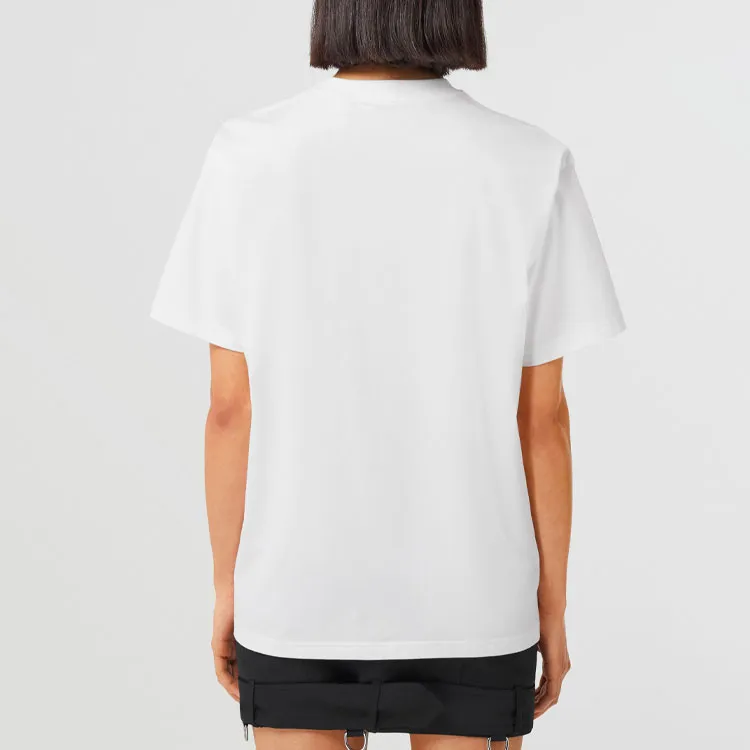 Burberry Carrick Logo Print T Shirt 'White'-3