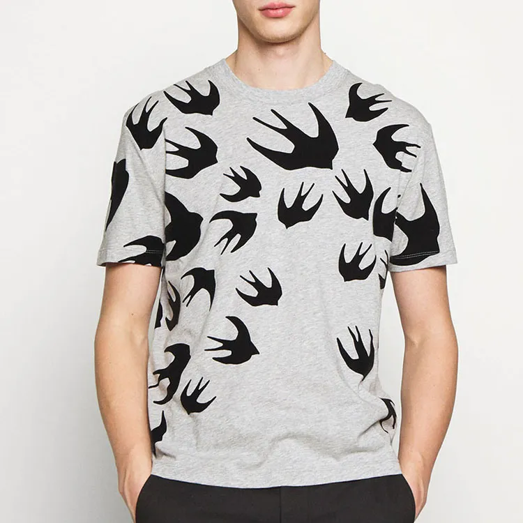 McQ Alexander McQueen T Shirts Men Gray-3