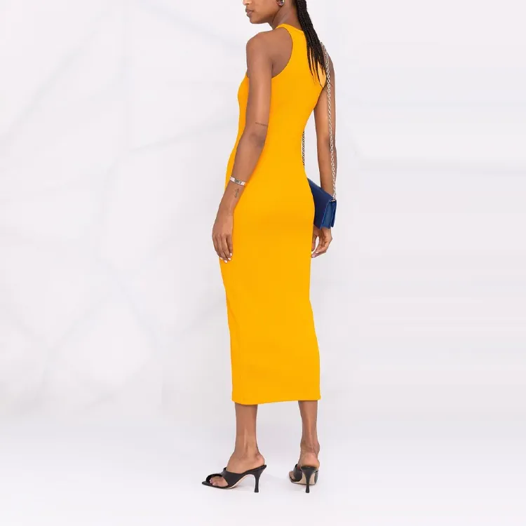 OFF-WHITE FW21 Sleeveless Dresses Women's Orange-3