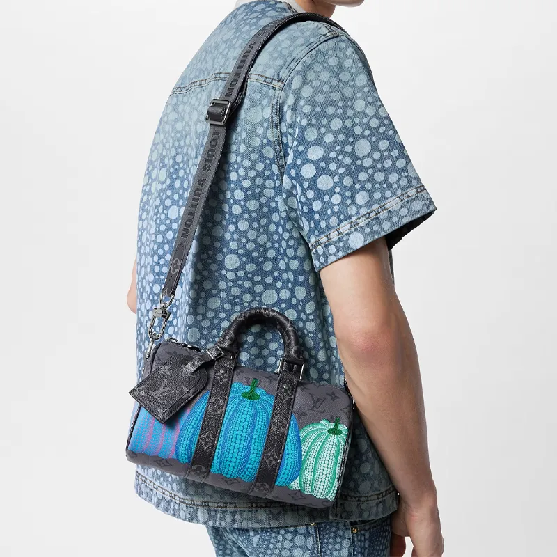LOUIS VUITTON Lv X Yk Keepall 25 Pumpkin Print-6