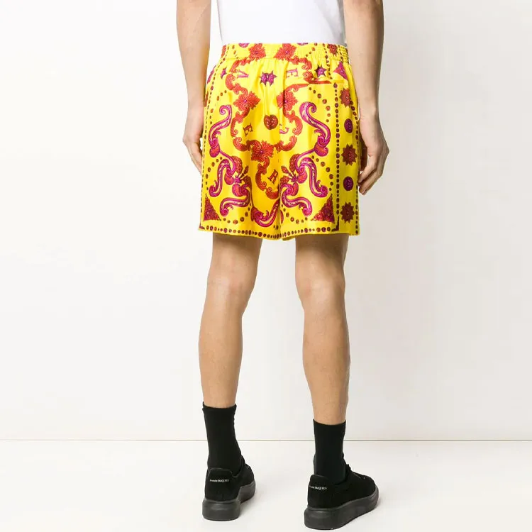 VERSACE Casual Shorts Men Yellow-2