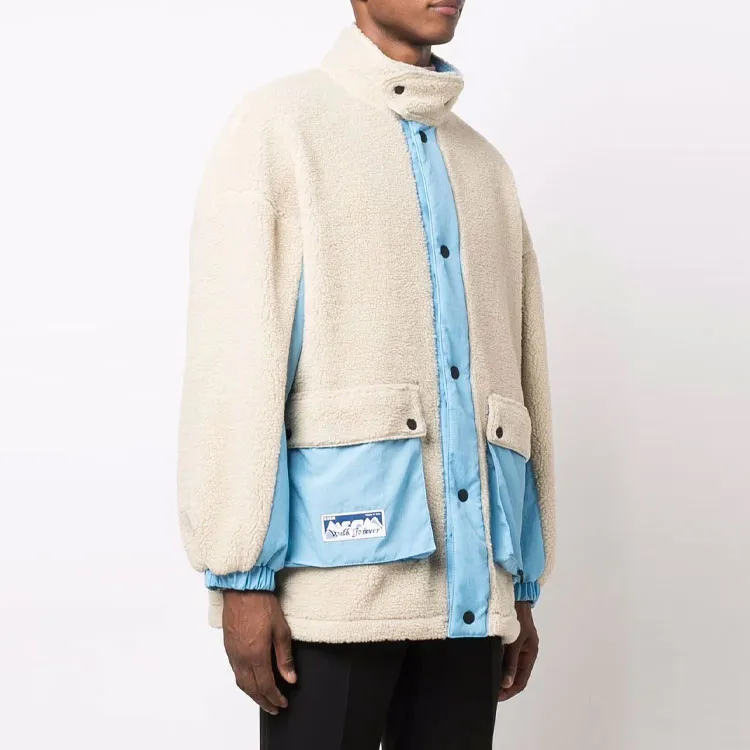MSGM High Neck Buttoned Jacket-3