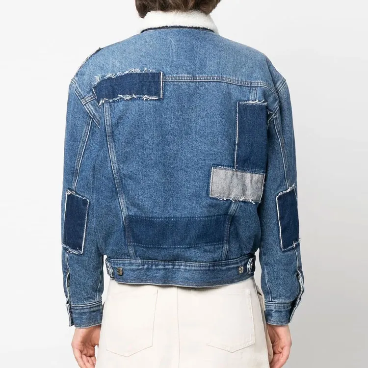 Sandro Denim Jackets Women's Blue-1