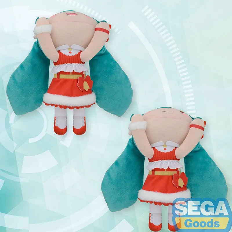 SEGA Hatsune Miku Christmas 2023 Tarepanda Green Dolls Plush Doll 16cm High-4