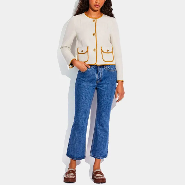 COACH Jackets Women's Cream-1