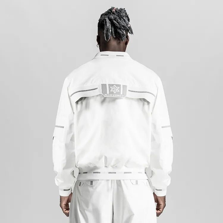 NORVINCY British Minimalist Style Low Neck Jacket Unisex-0