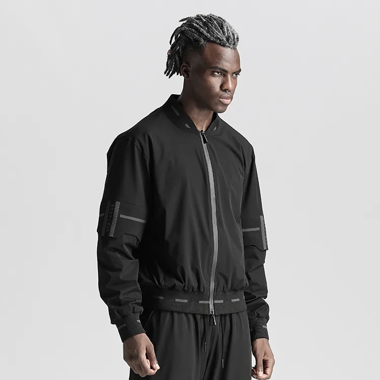 NORVINCY British Urban Techwear Minimalist Style Low Neck Jacket Unisex-5