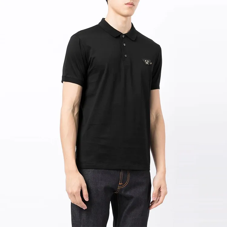EMPORIO ARMANI Polo Shirts Men Black-3