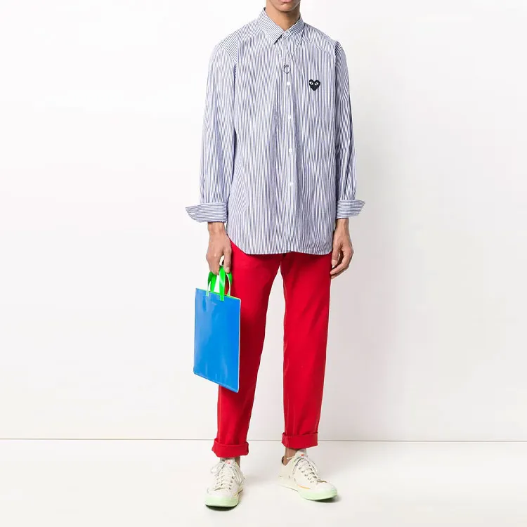 CDG Play Shirts Men Blue-1