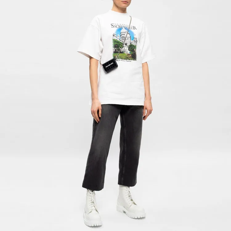 Balenciaga Sacré Cœur T Shirt 'White'-4