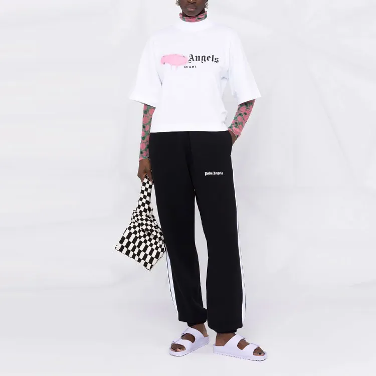 PALM ANGELS Knitted Sweatpants Women's Black-1