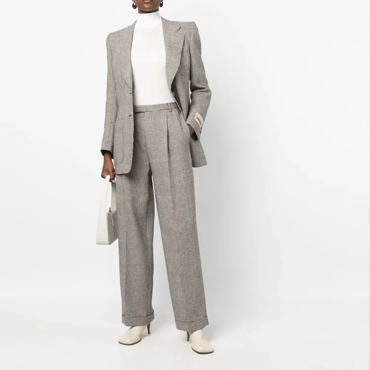 GUCCI Single breasted Checked Suit Jacket-1