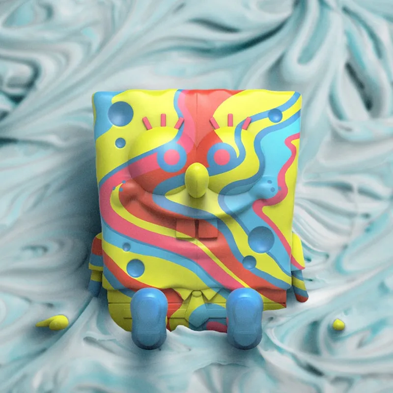 Mighty Jaxx X Mighty Jaxx Spongebob Squarepants Xxposed Figure Rainbow Swirl-7