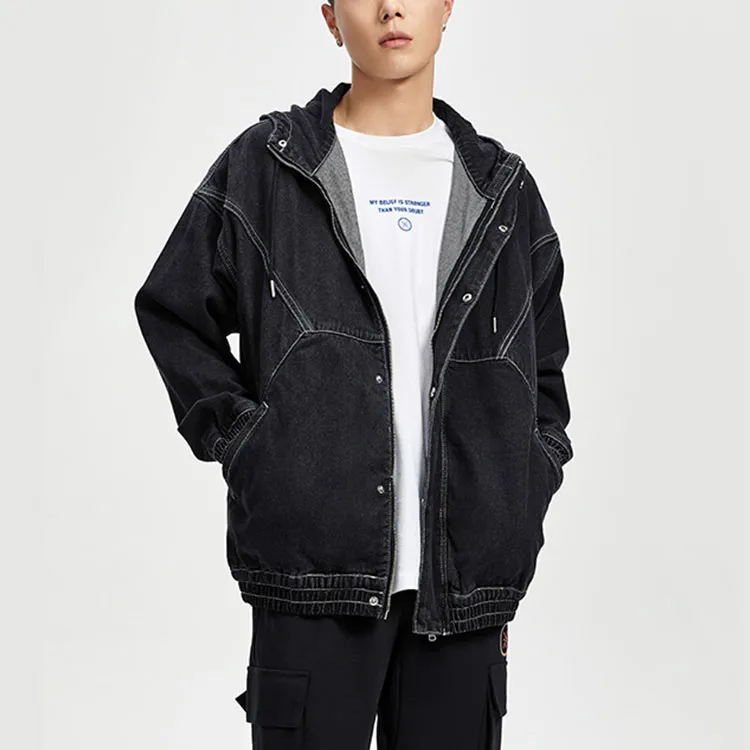 LiNing Denim Jacket Men's Black-2