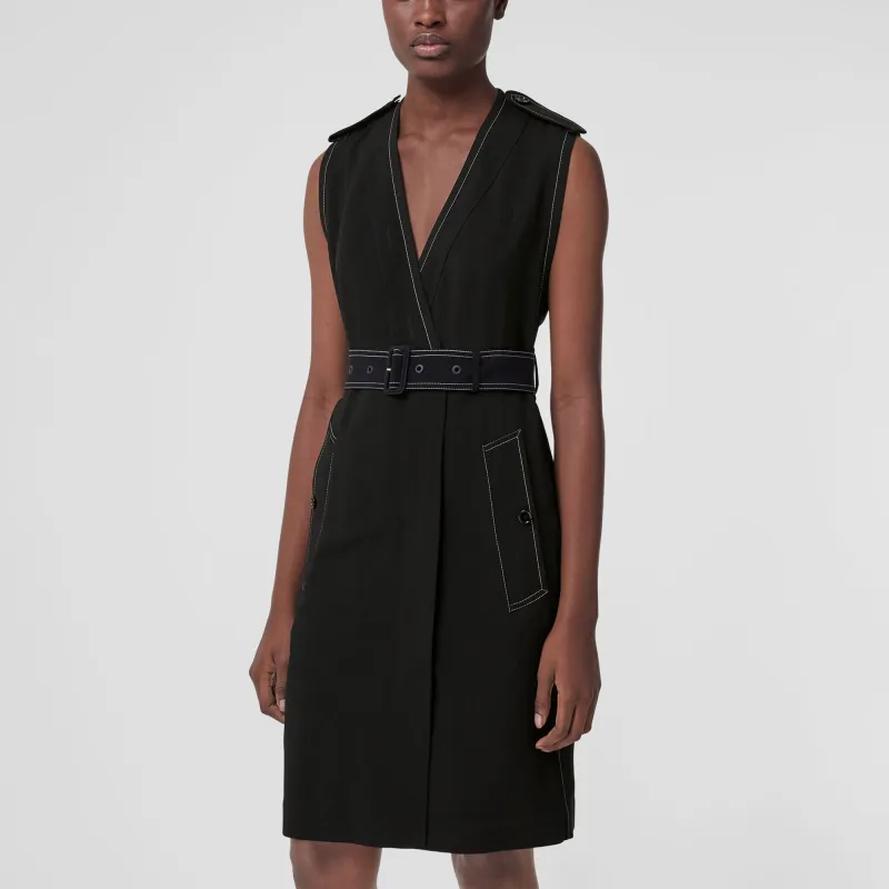 Burberry SS22 Sleeveless Dress Women's Black-2