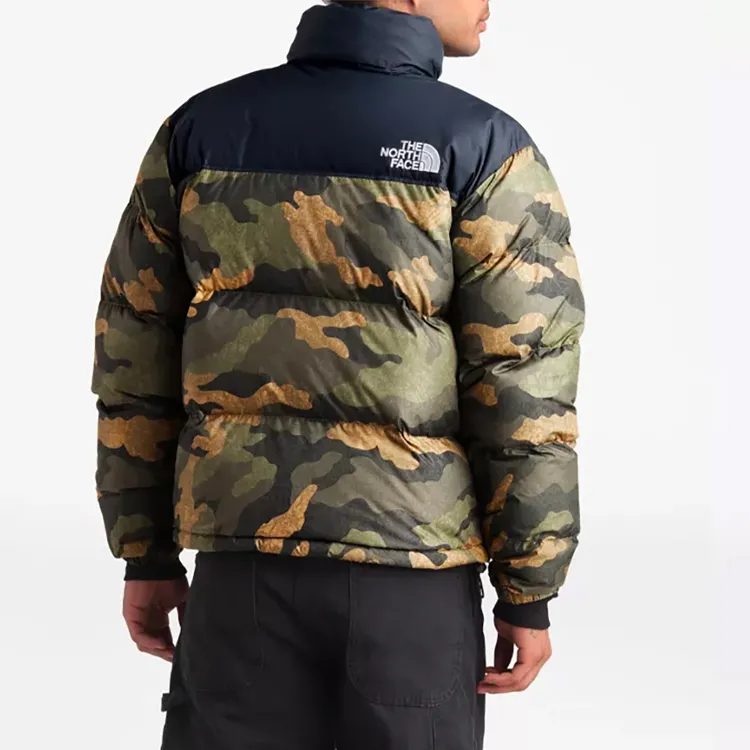 THE NORTH FACE 1996 Collection Down Jacket European Version Winter Unisex Green Camouflage-3