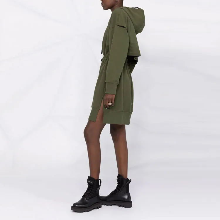 FENDI Long-Sleeved Dresses Women's Green-3