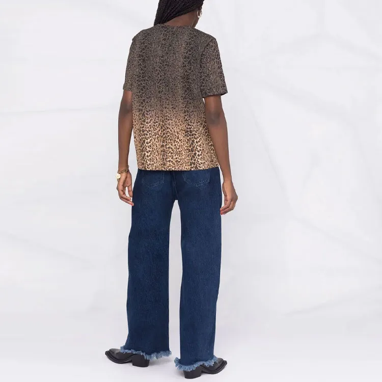 SAINT LAURENT Gradient Animal Print T-Shirt-3
