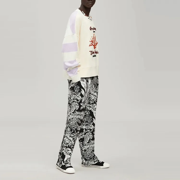 PALM ANGELS Coral Striped Sweatshirt-1