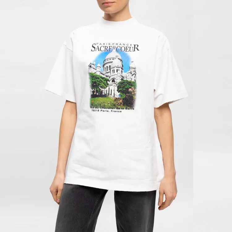 Balenciaga Sacré Cœur T Shirt 'White'-2