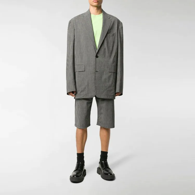 Balenciaga Casual Shorts Men's Black White-1