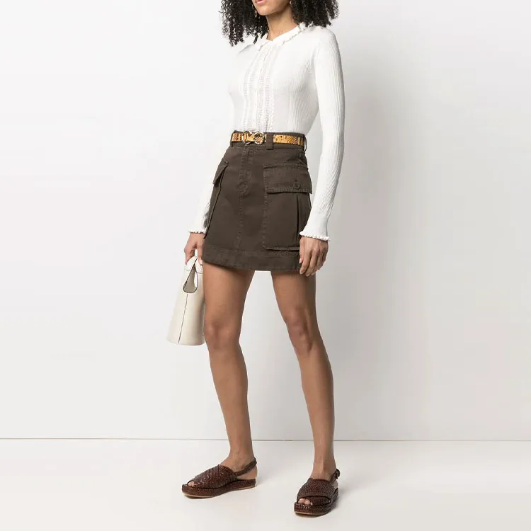 See By Chloe Denim Short Skirts Women's Umber-1