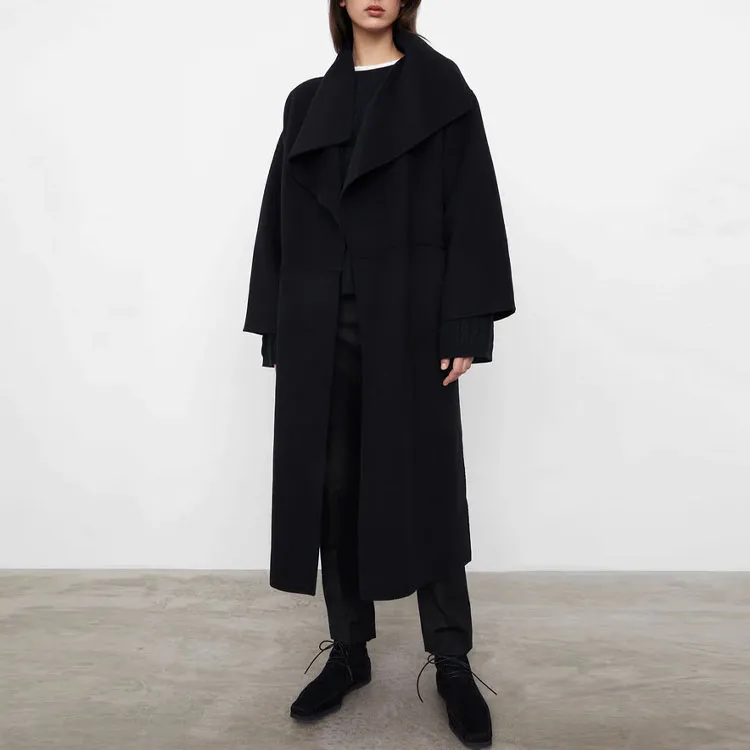 TOTEME Side Slit Draped Coat-1