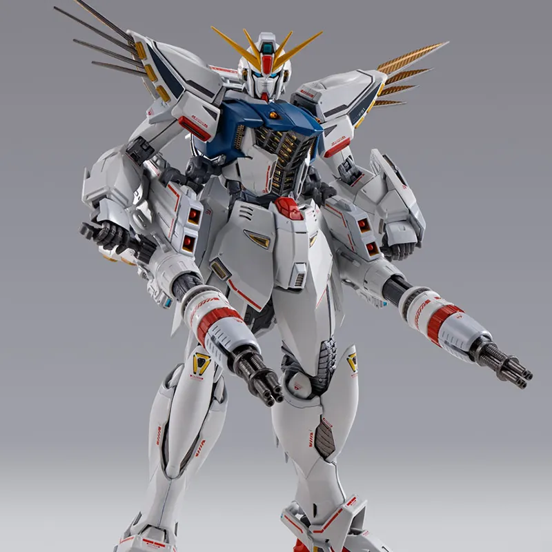 BANDAI MB Collection Metal Build Mobile Suit Gundam F91 Gundam Heavy Armed Cannon Configuration Assembled Models 17cm-4