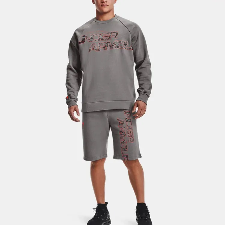 Under Armour Script Sweatshirts Men Gray-2