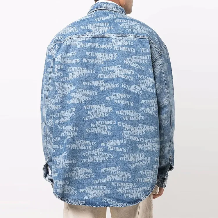 Vetements Denim Jackets Unisex Blue-3