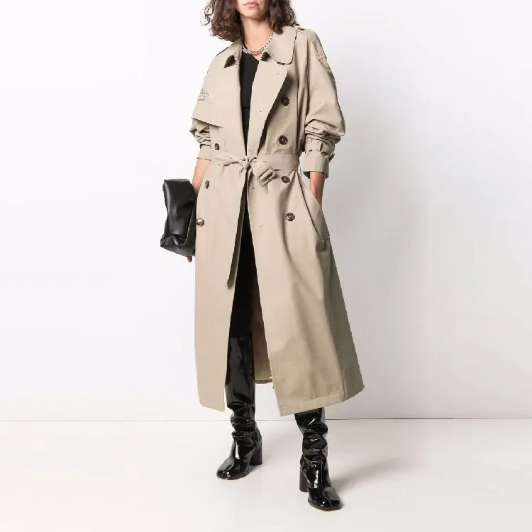 Vetements Trench Coat Unisex Brown-3