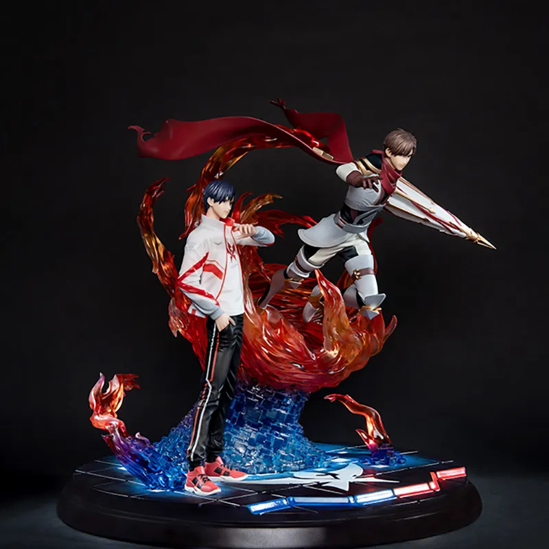 BANDAI The King's Avatar Protagonist Group Bandai The King's Avatar Ye Xiu & Lord Grim Ichiban Kuji 32cm Scale Figures-2