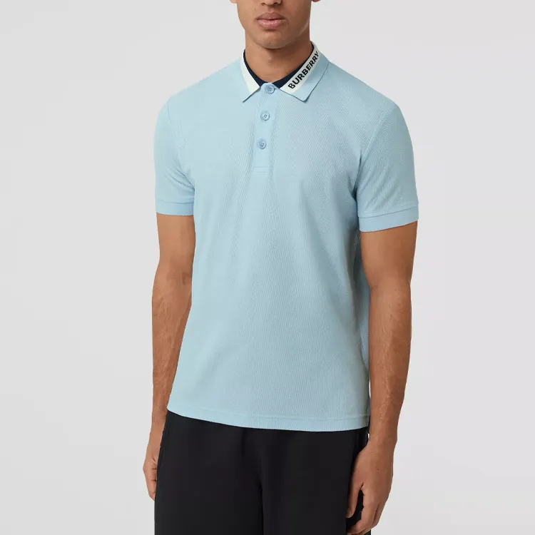 Burberry SS22 Polo Shirt Men's Light Blue-3
