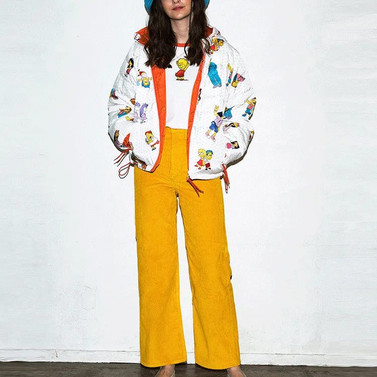 The Simpsons X Levis T-Shirts Women's White-1