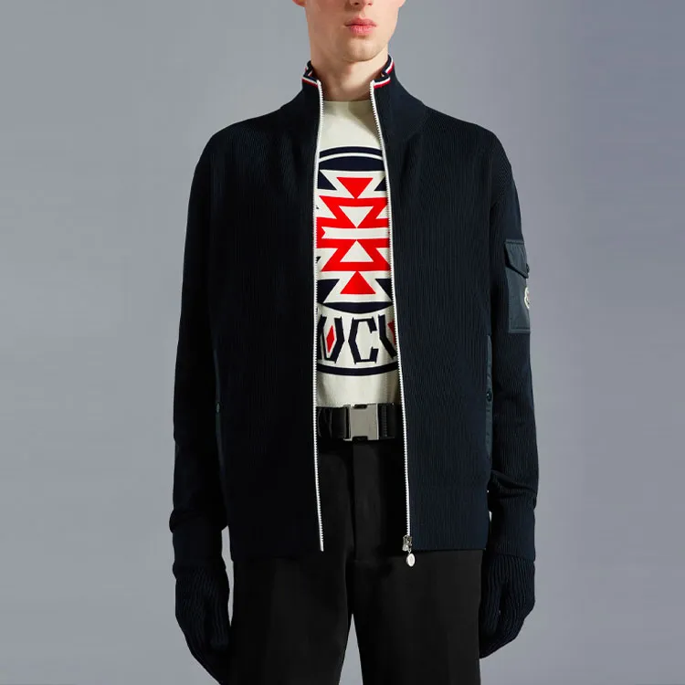 Moncler Knitwear Men Dark Blue-1