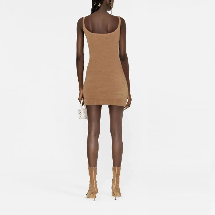 OFF WHITE Logo Detailed Sleeveless Dress-2