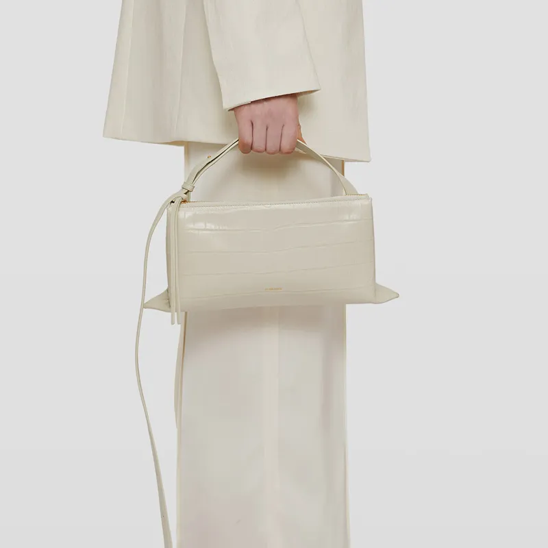 JIL SANDER Embossed Logo Printed Crossbody Bag-4