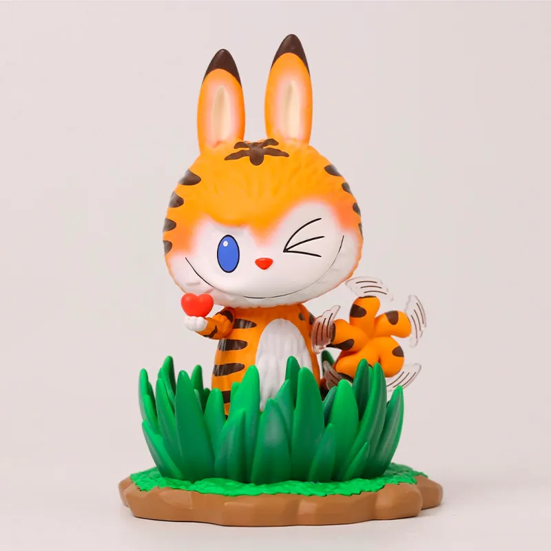 POP MART LABUBU Tiger Hang Tag Box 100% 7cm-1